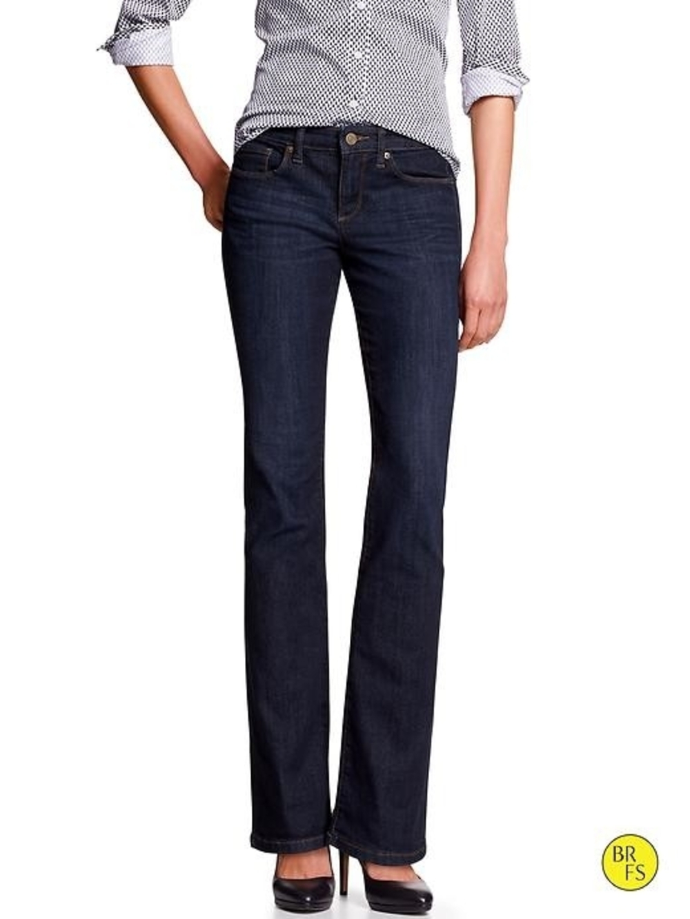 Banana Republic Boot-Cut Jeans in Dark Indigo